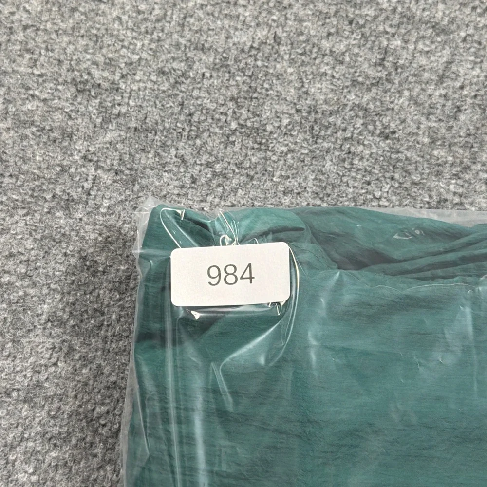 Vintage Adidas Nylon Track Pants Lined Mens XL Green Windbreaker Joggers Zipper